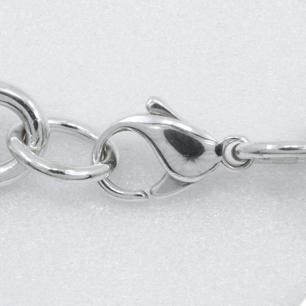 TIFFANY Authentic Silver Heart Charm Bracelet - Picture 8 of 9